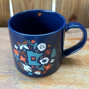 Patina Blue Floral & Hearts Minnesota Love Coffee Mug Size 14oz